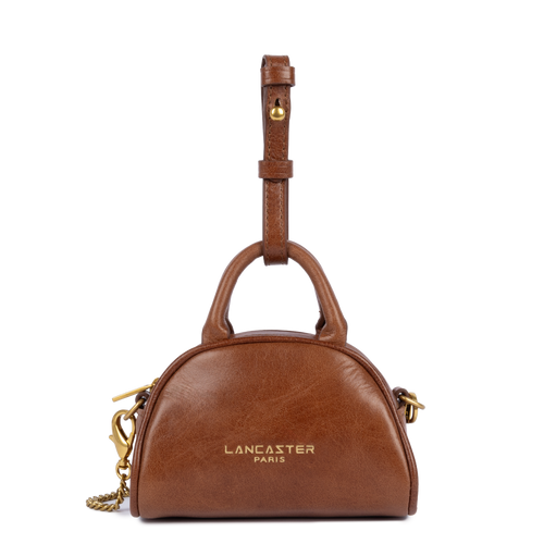nano sac à main bowling - rétro bow #couleur_cognac