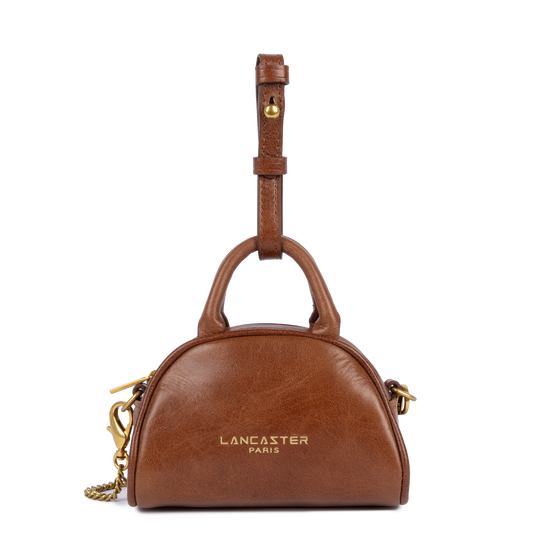 nano sac à main bowling - rétro bow #couleur_cognac