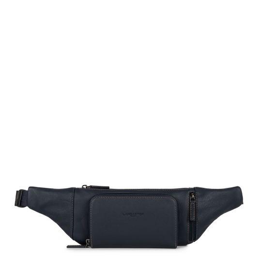 sac banane - soft vintage homme #couleur_bleu-fonc-camel