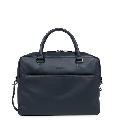 grand porte documents - soft vintage homme #couleur_bleu-fonc-camel