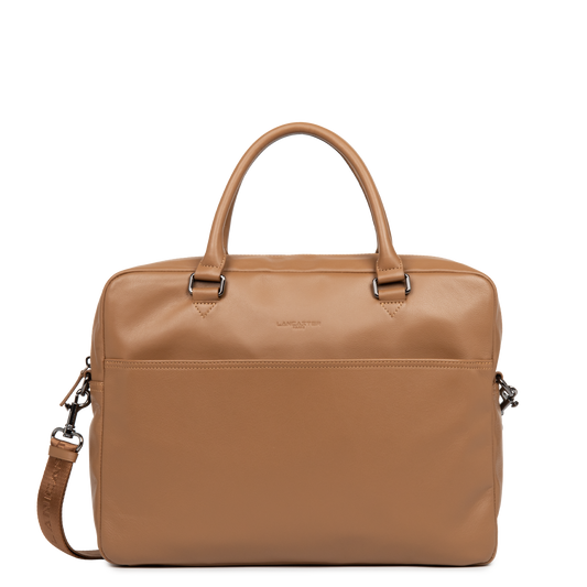 grand porte documents - soft vintage homme #couleur_camel