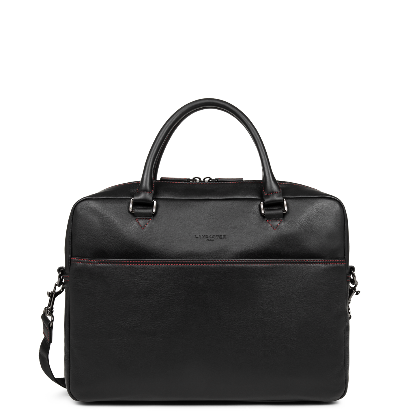 grand porte documents - soft vintage homme #couleur_noir-rouge