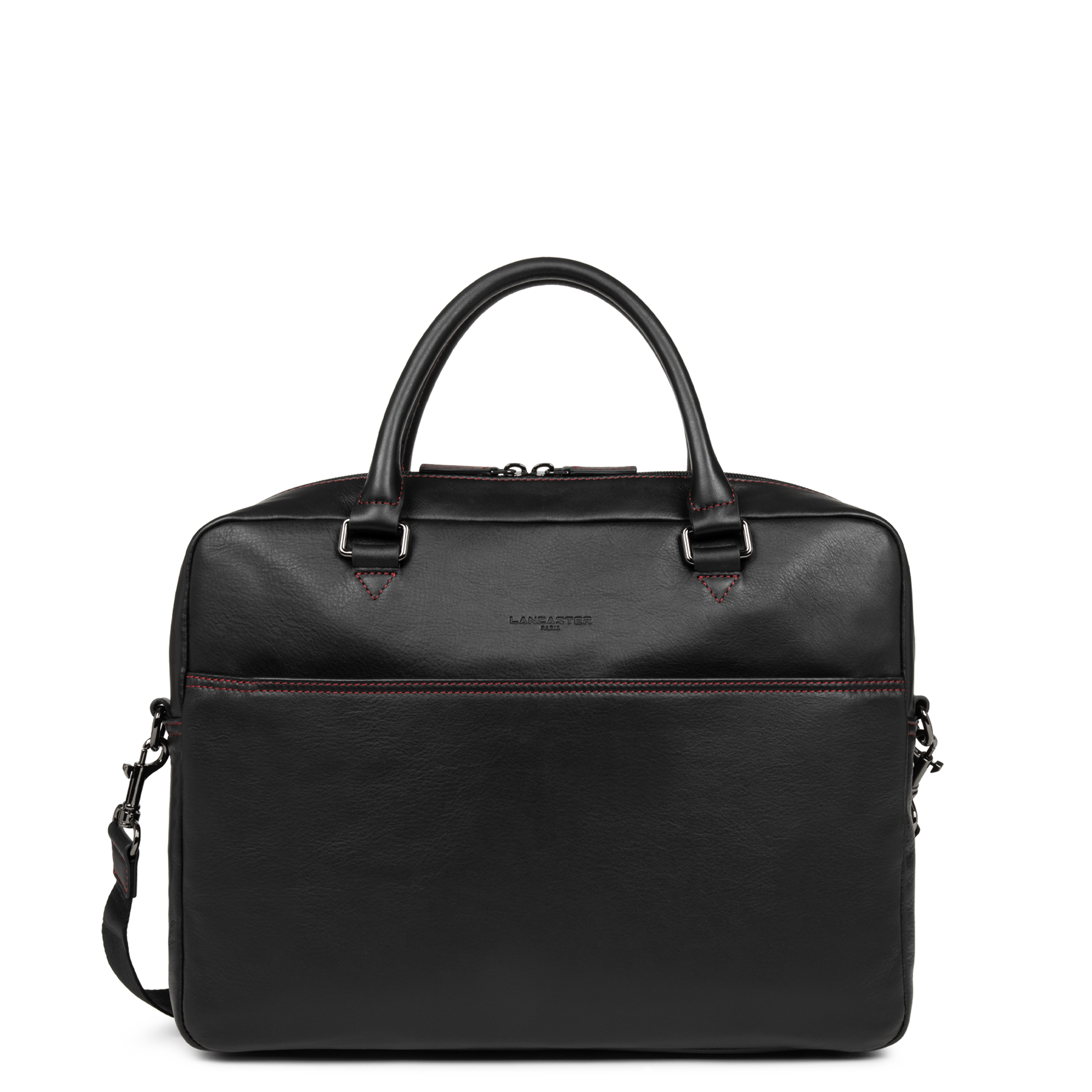 grand porte documents - soft vintage homme #couleur_noir-rouge