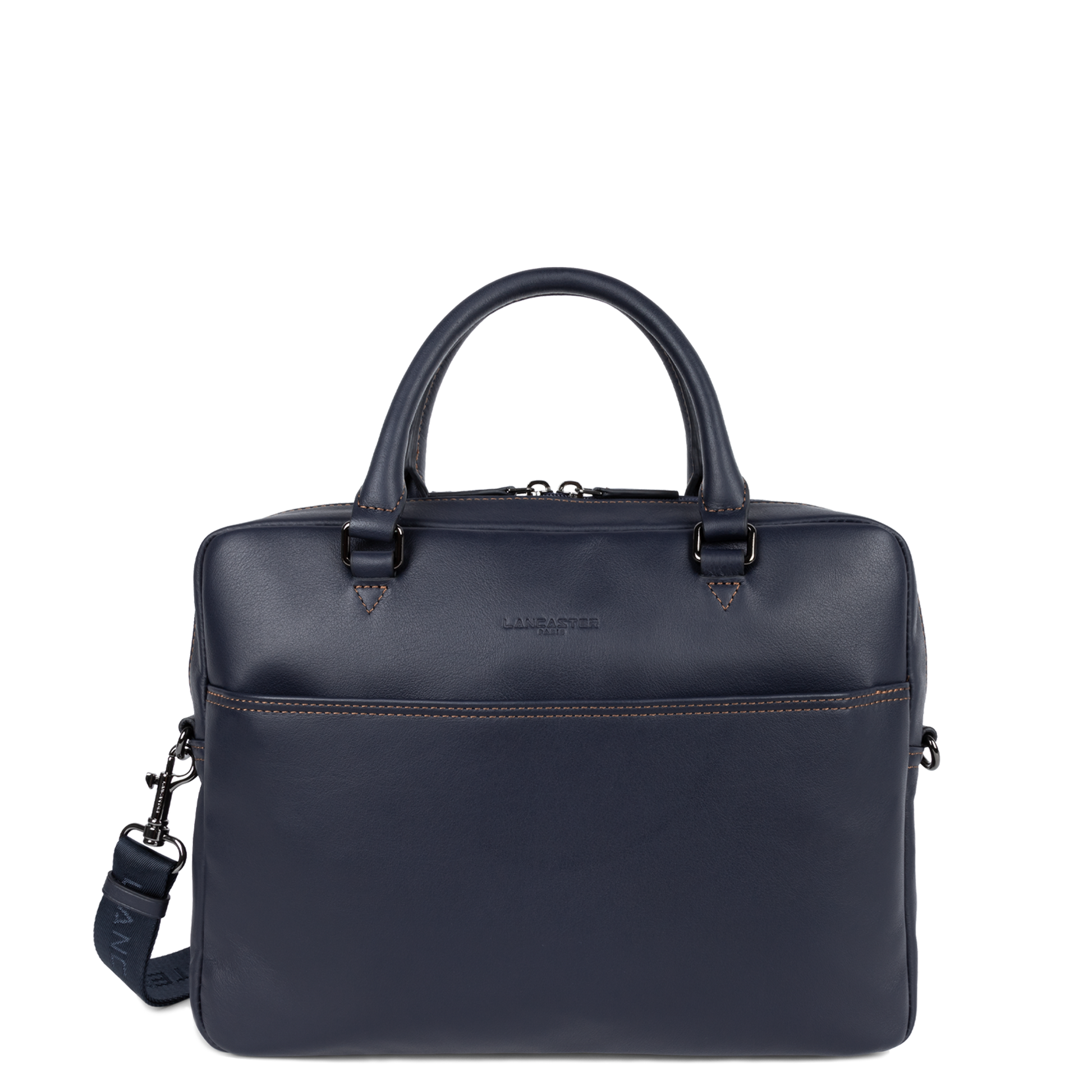 porte documents - soft vintage homme #couleur_bleu-fonc-camel