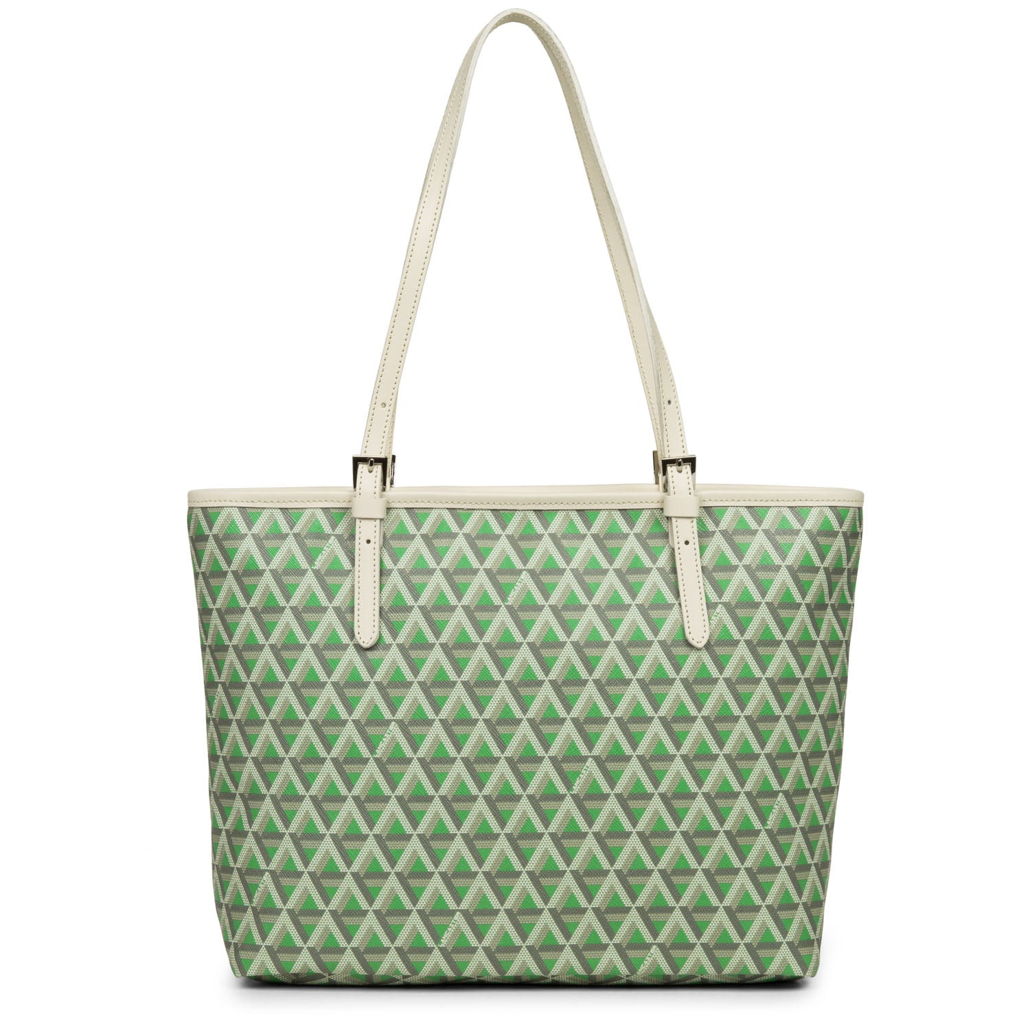 sac cabas épaule - ikon #couleur_vert-prairie-beige