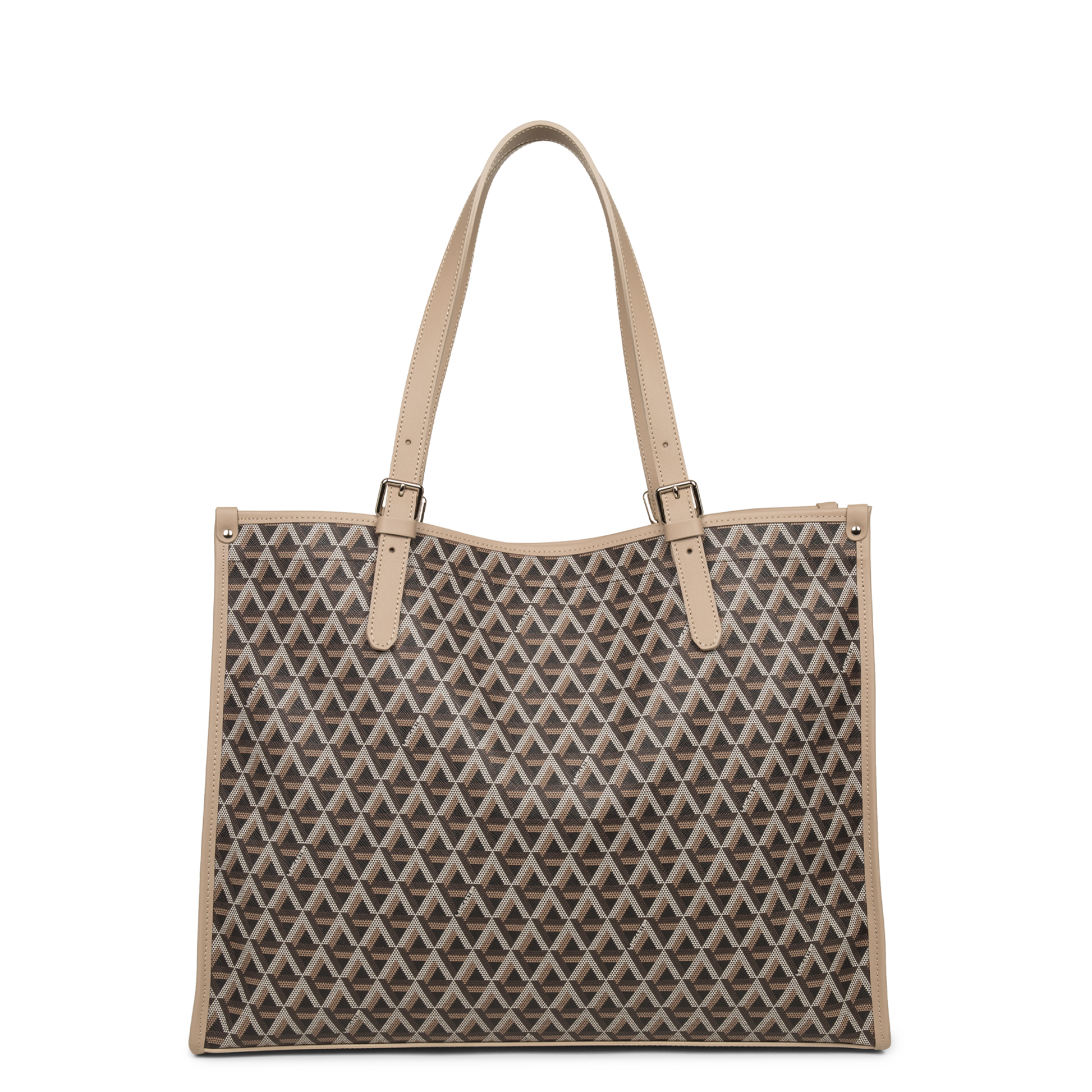 grand sac cabas épaule - ikon #couleur_marron-nude