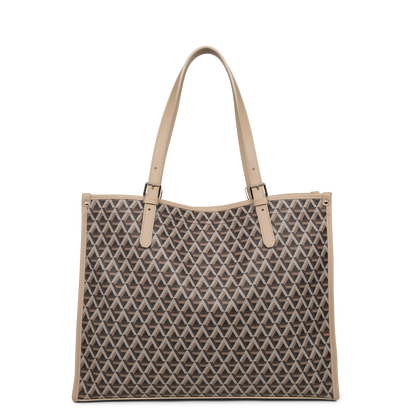 grand sac cabas épaule - ikon #couleur_marron-nude
