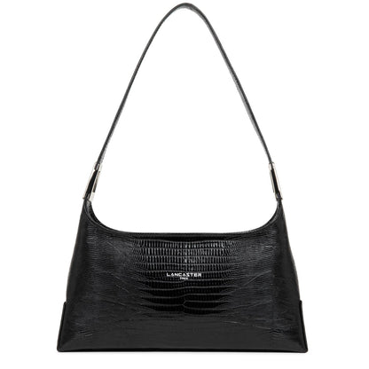 sac baguette - exotic lézard & croco fr #couleur_noir-lzard