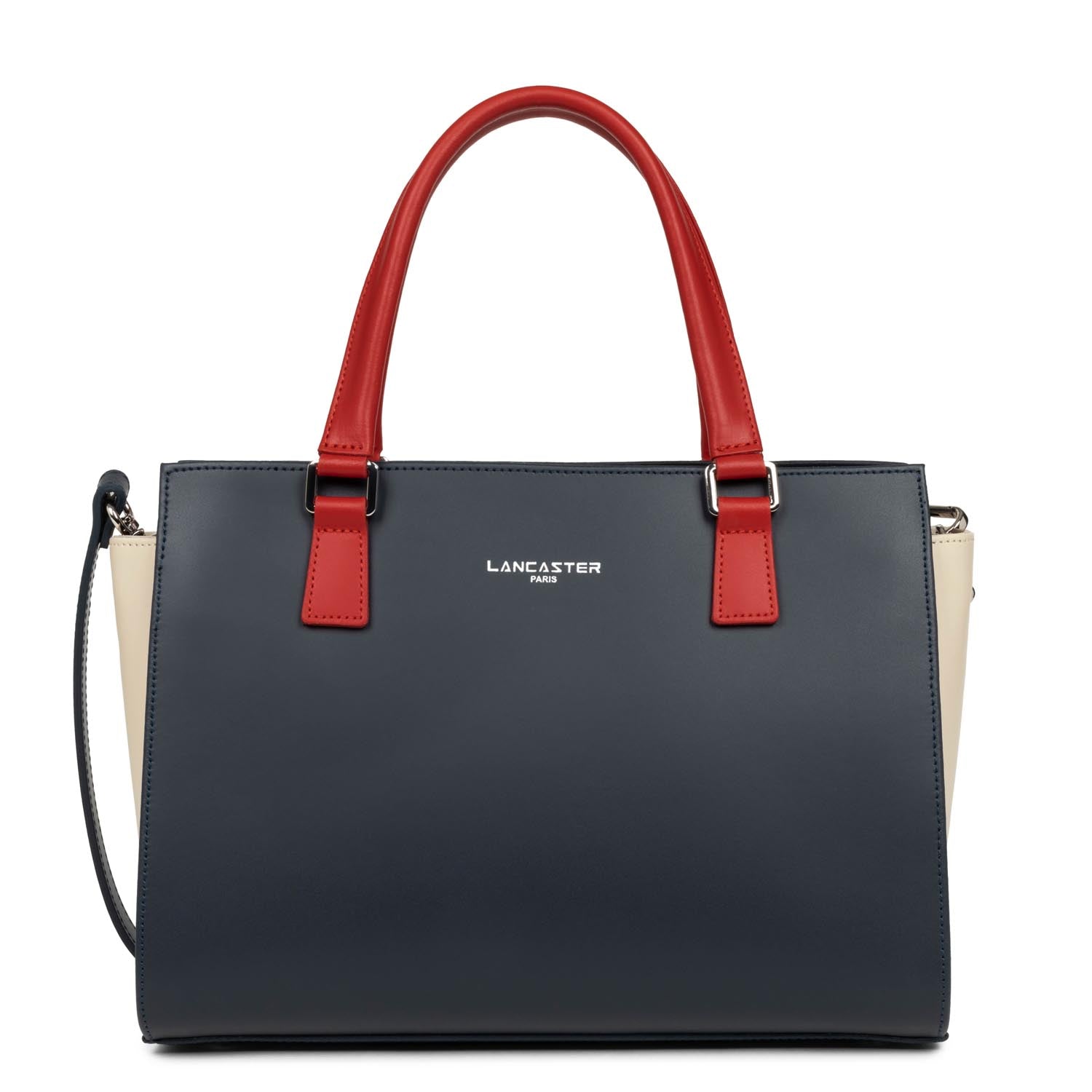 sac à main - smooth #couleur_bleu-fonc-nude-clair-rouge