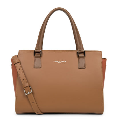 sac à main - smooth #couleur_camel-potiron-vison