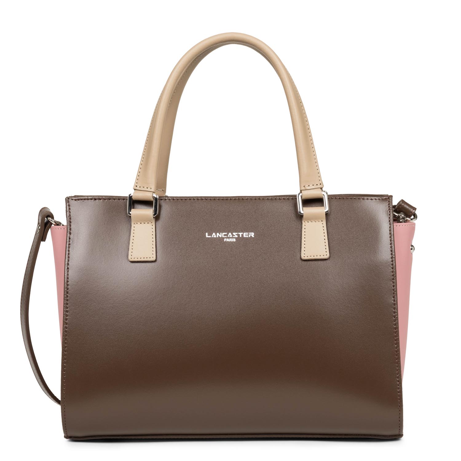 sac à main - smooth #couleur_marron-rose-antic-nude