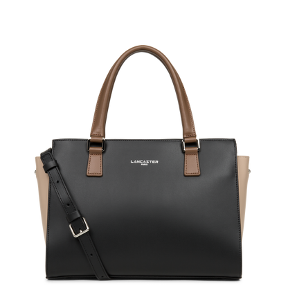 sac à main - smooth #couleur_noir-nude-vison