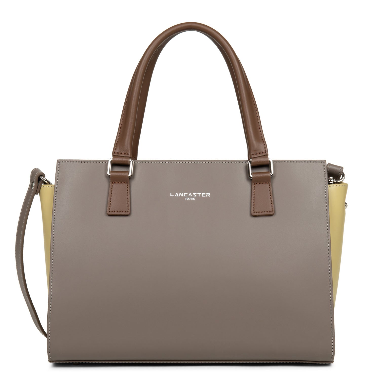sac à main - smooth #couleur_taupe-gingembre-vison
