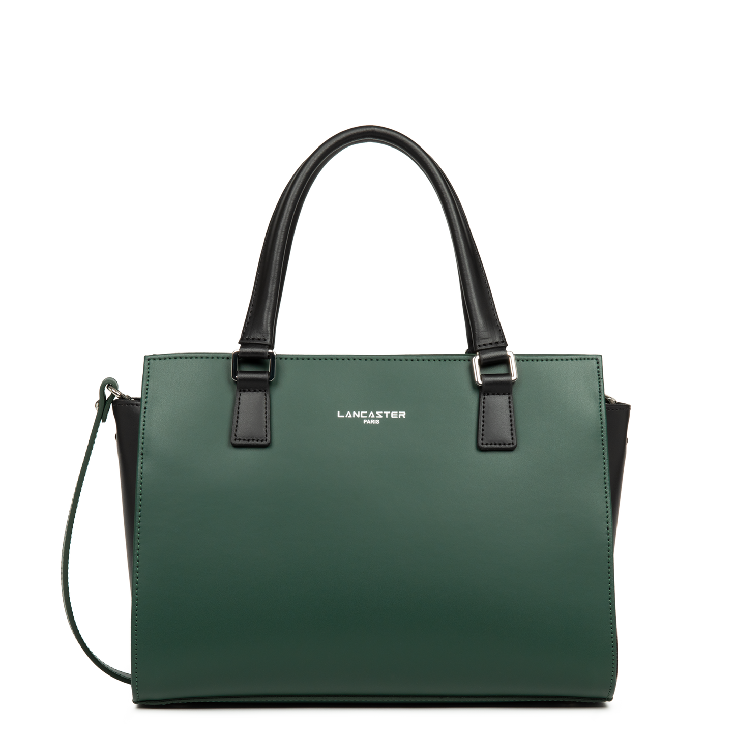 sac à main - smooth #couleur_vert-fonc-noir