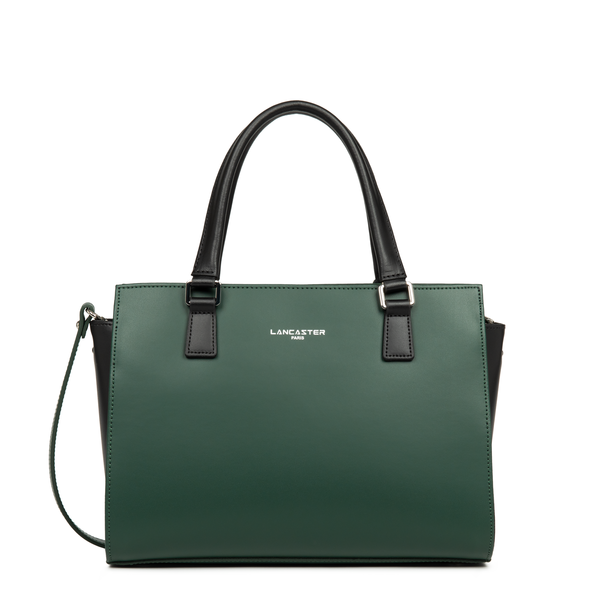 sac à main - smooth #couleur_vert-fonc-noir