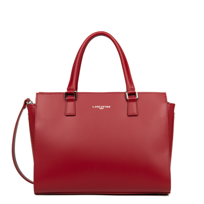 grand sac cabas main - smooth #couleur_carmin