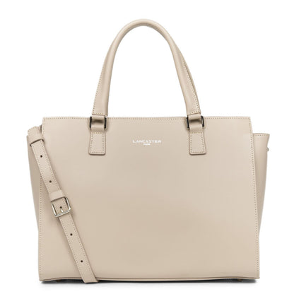 grand sac cabas main - smooth #couleur_galet-ros