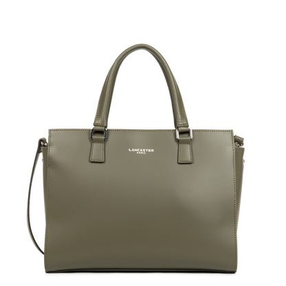 grand sac cabas main - smooth #couleur_kaki-fum