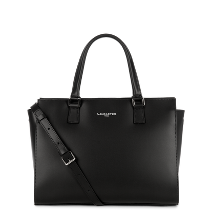 grand sac cabas main - smooth #couleur_noir