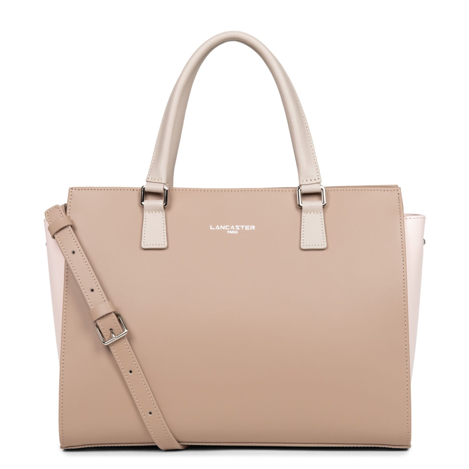 grand sac cabas main - smooth #couleur_nude-rose-galet-ros