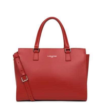 grand sac cabas main - smooth #couleur_rouge
