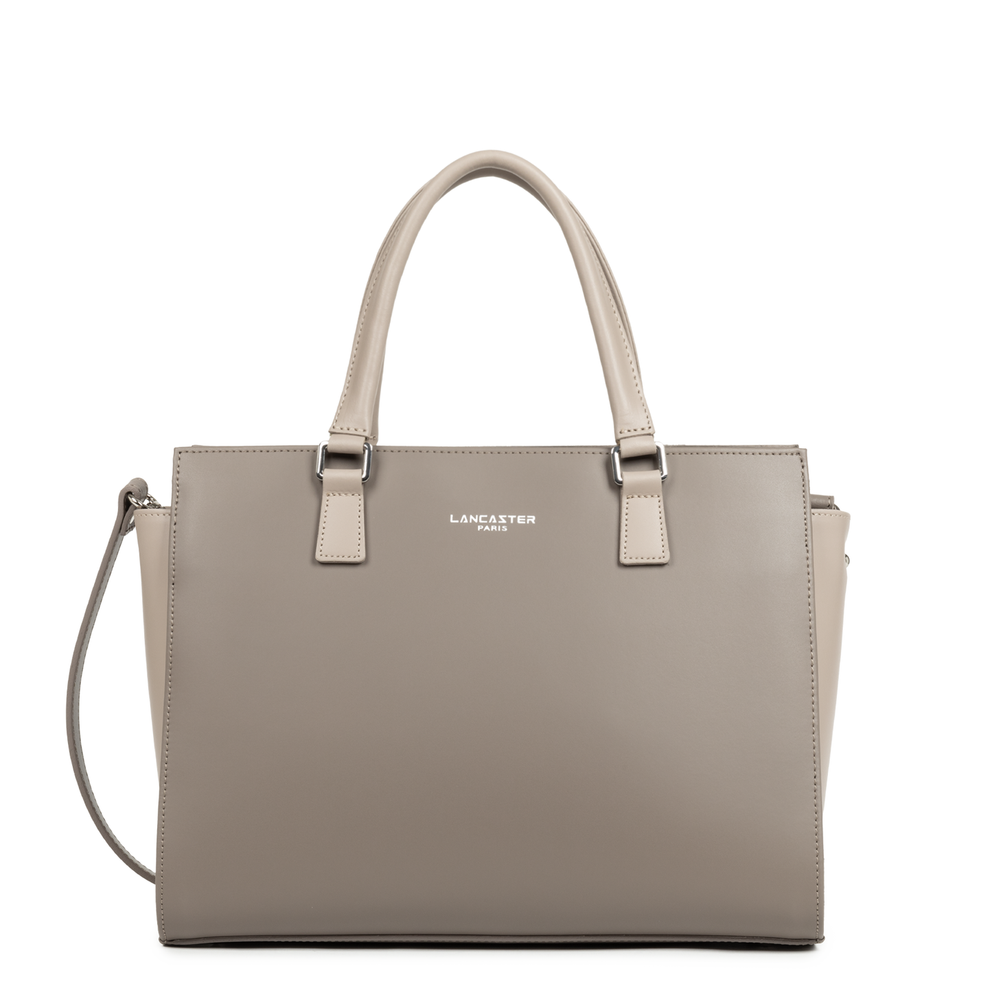 grand sac cabas main - smooth #couleur_taupe-galet