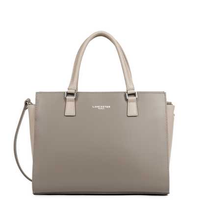 grand sac cabas main - smooth #couleur_taupe-galet
