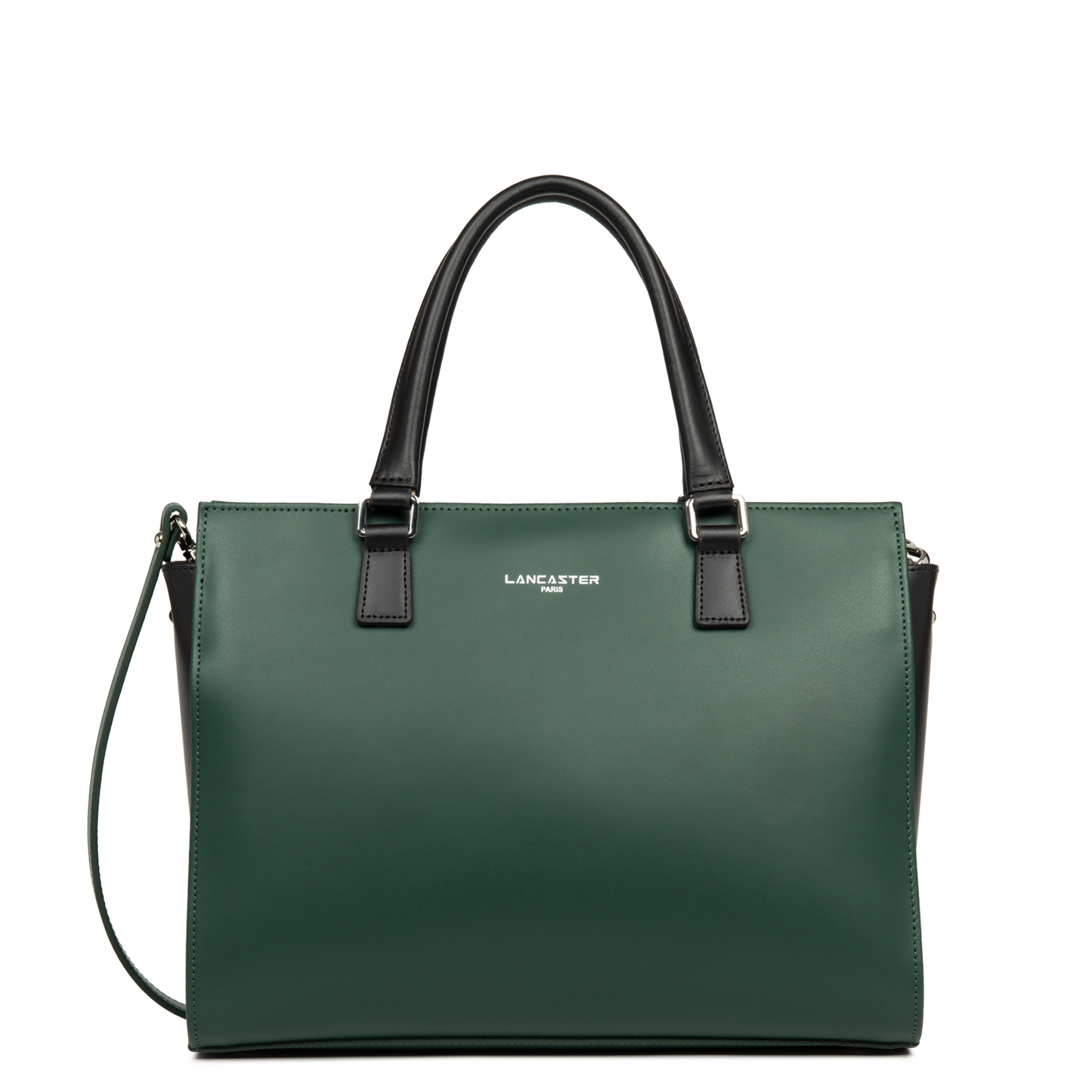 grand sac cabas main - smooth #couleur_vert-fonc-noir