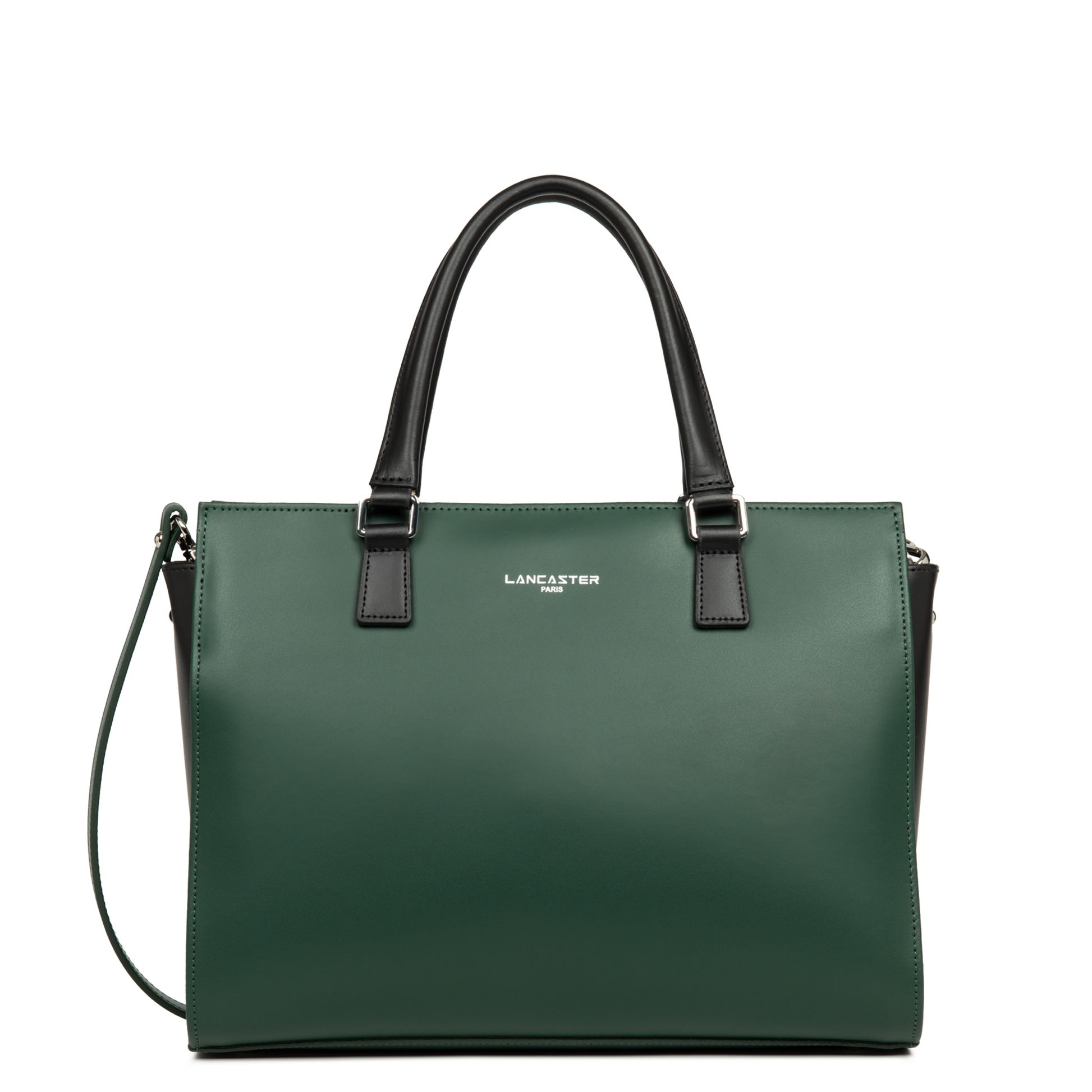 grand sac cabas main - smooth #couleur_vert-fonc-noir