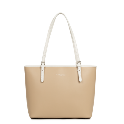 sac cabas épaule - smooth #couleur_beige-ecru
