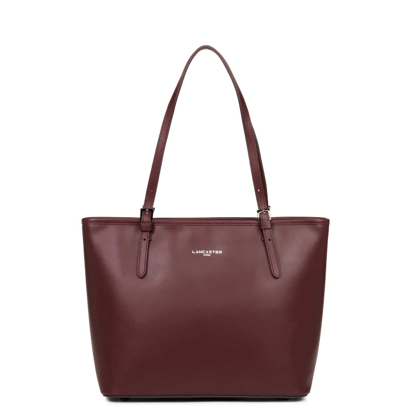 sac cabas épaule - smooth #couleur_bordeaux