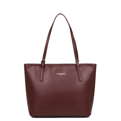 sac cabas épaule - smooth #couleur_bordeaux