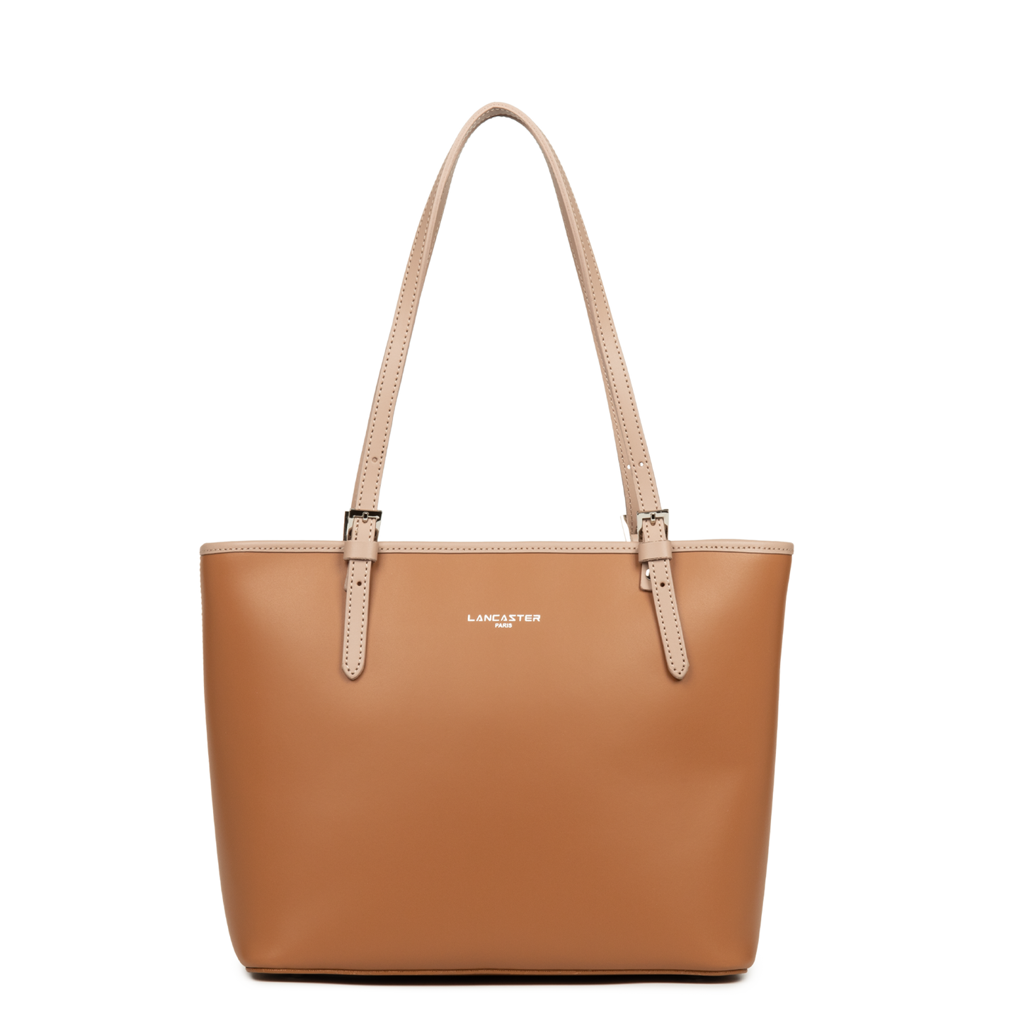 sac cabas épaule - smooth #couleur_camel-nude-fonc