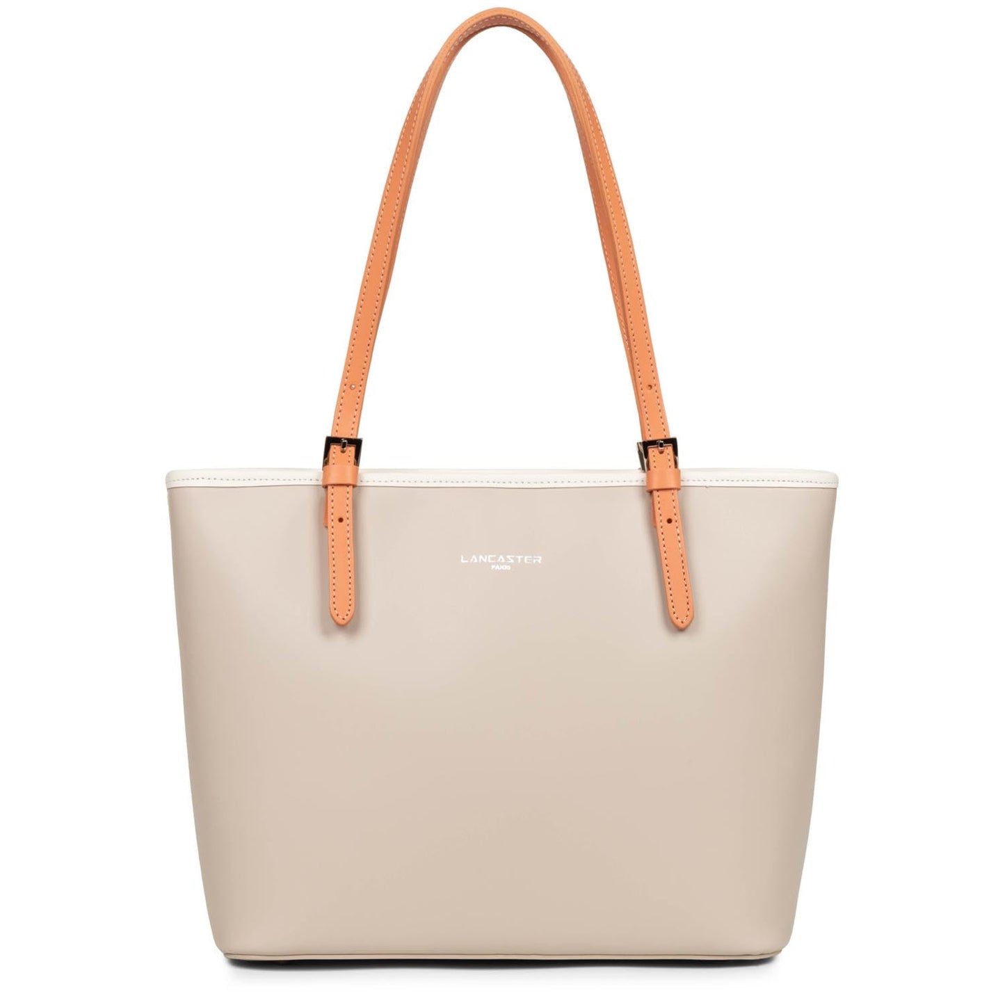 sac cabas épaule - smooth #couleur_galet-ros-ecru-passion