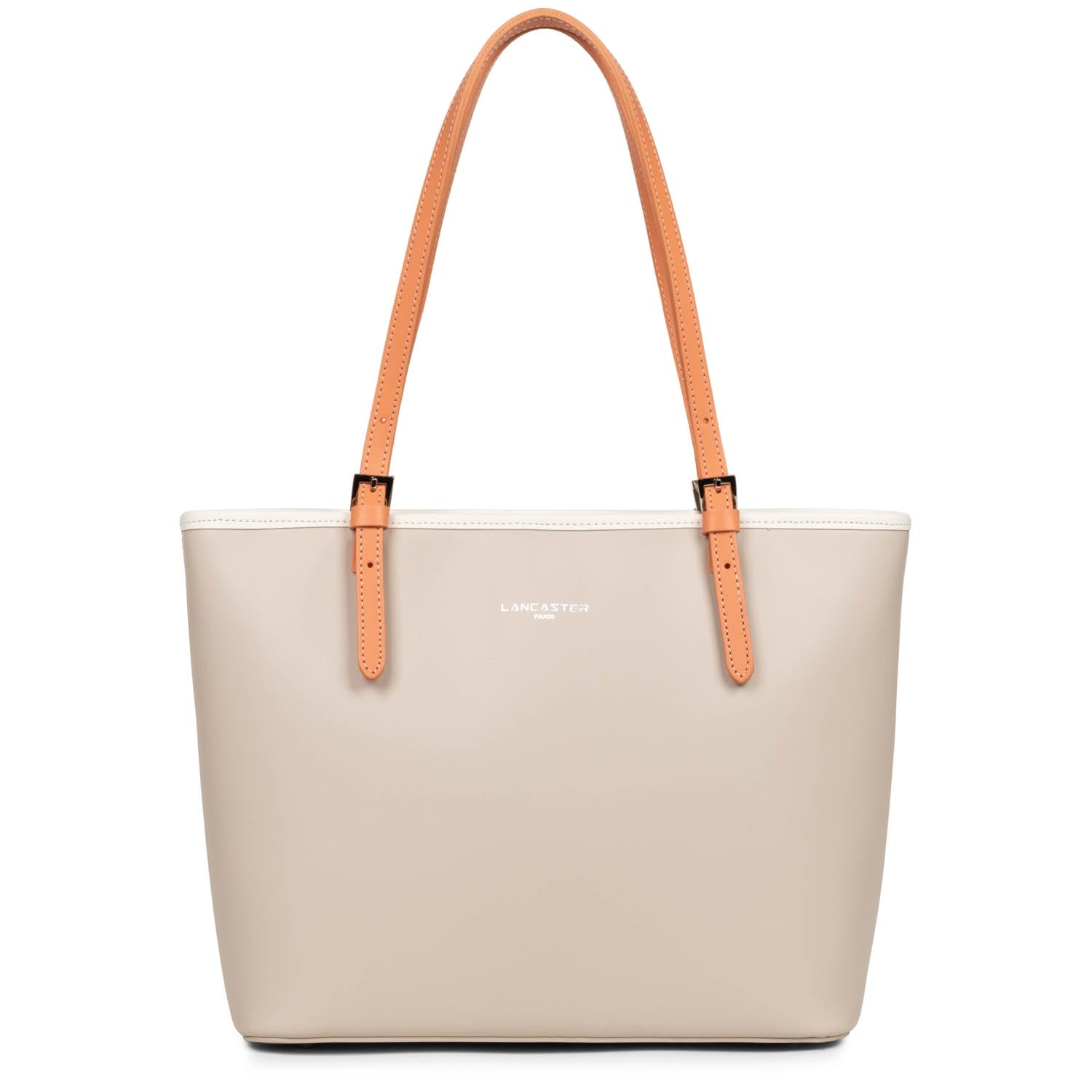 sac cabas épaule - smooth #couleur_galet-ros-ecru-passion