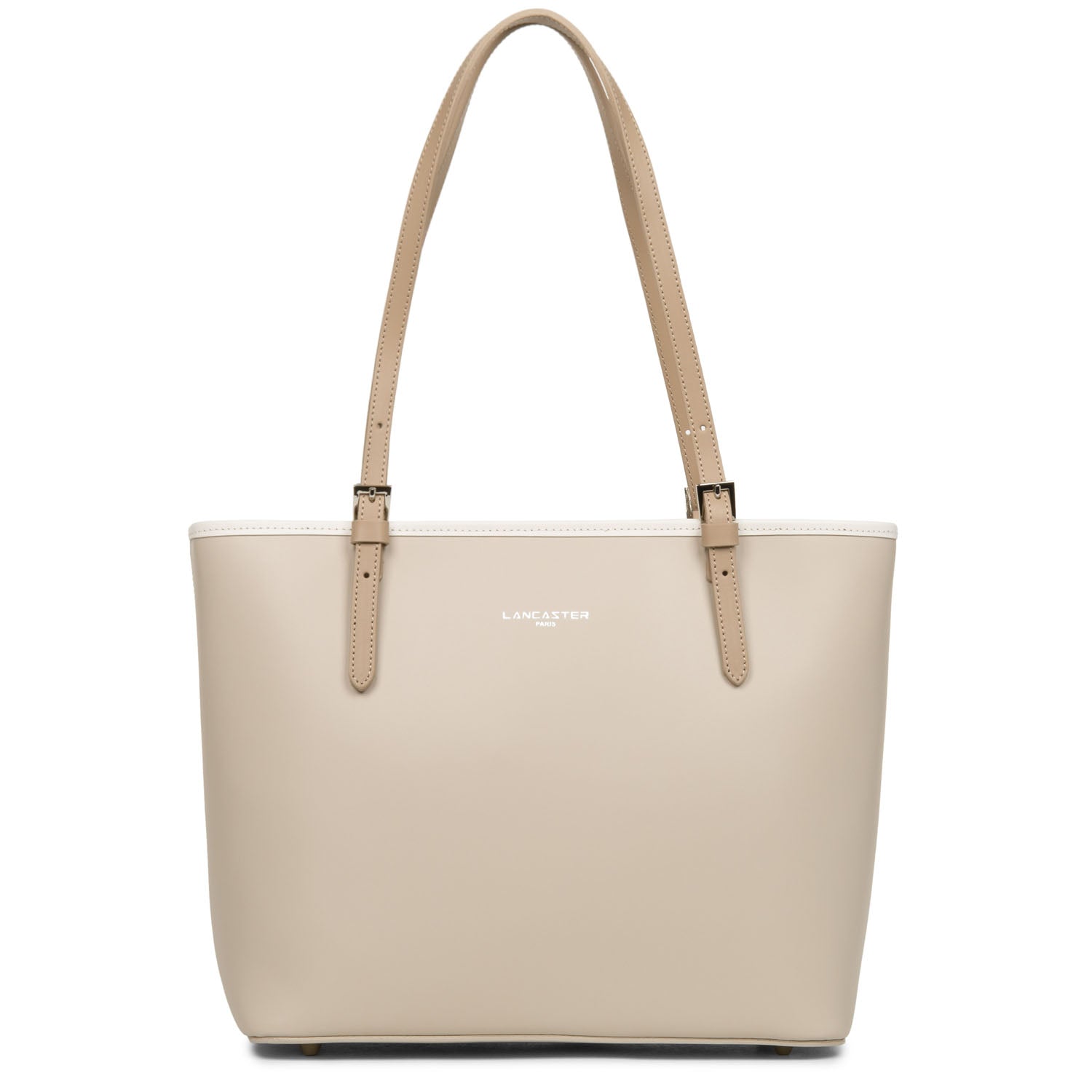 sac cabas épaule - smooth #couleur_galet-ros-cru-nude