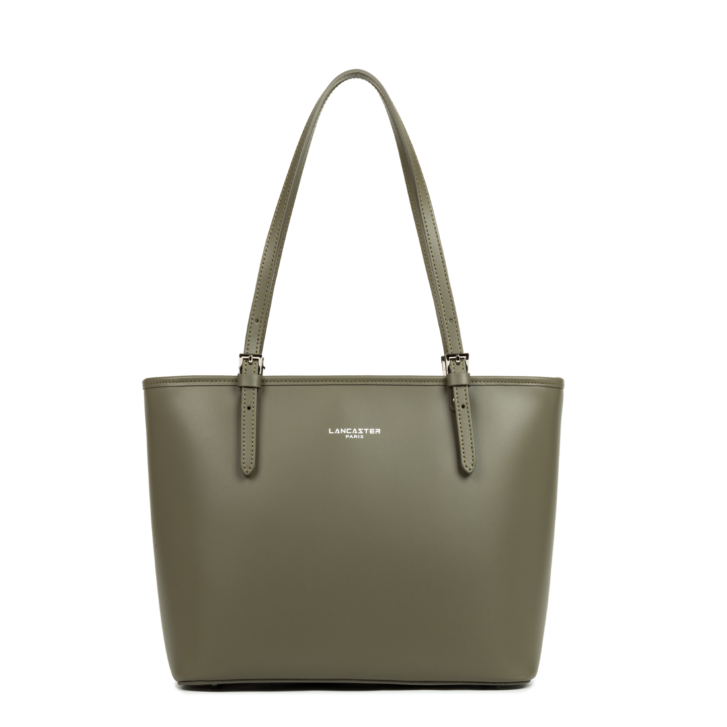 sac cabas épaule - smooth #couleur_kaki-fum