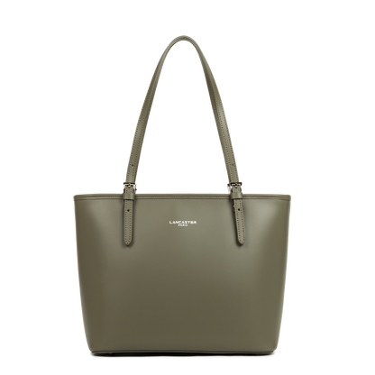 sac cabas épaule - smooth #couleur_kaki-fum