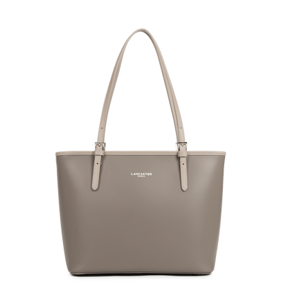 sac cabas épaule - smooth #couleur_taupe-galet