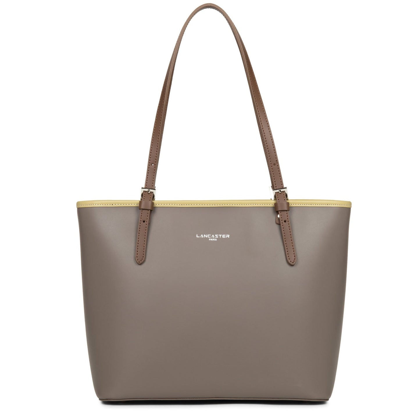 sac cabas épaule - smooth #couleur_taupe-gingembre-vison