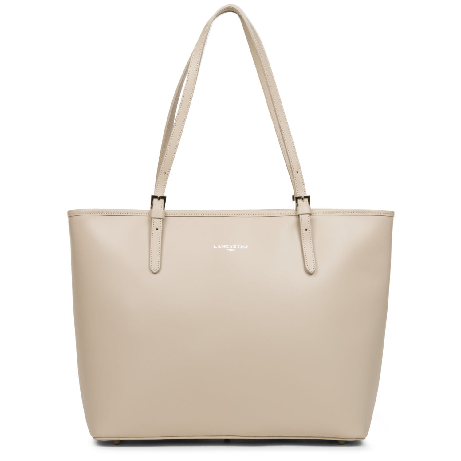 grand sac cabas épaule - smooth #couleur_galet-ros