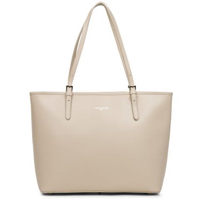 grand sac cabas épaule - smooth #couleur_galet-ros
