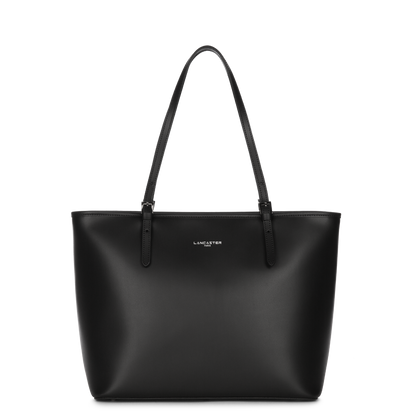 grand sac cabas épaule - smooth #couleur_noir