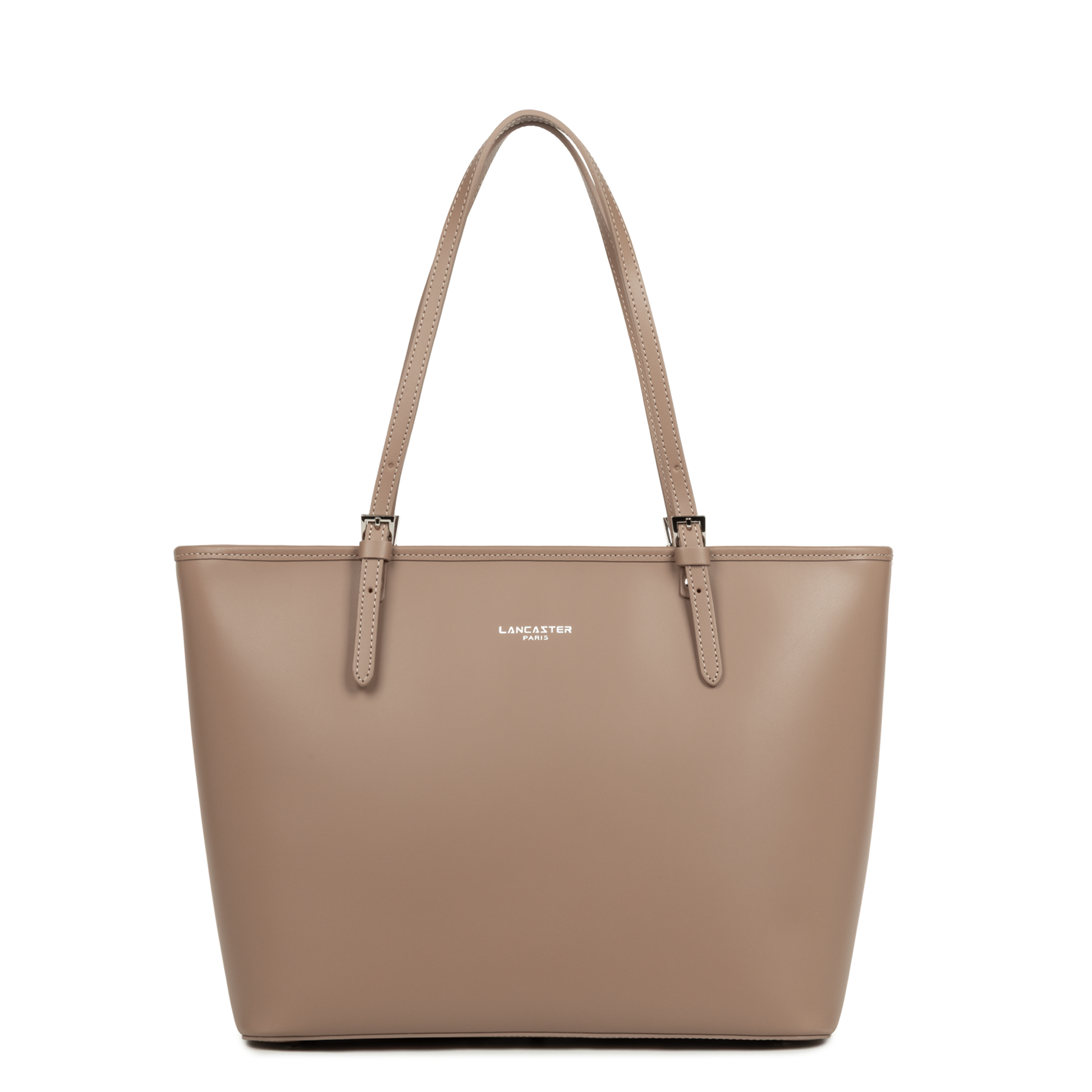 grand sac cabas épaule - smooth #couleur_praline
