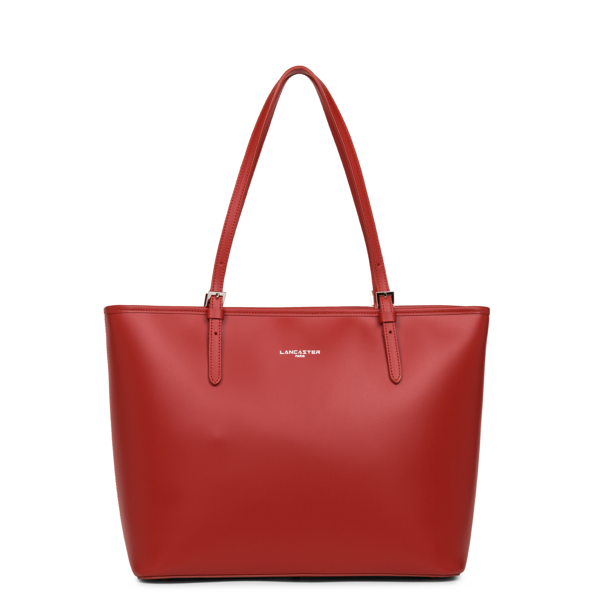grand sac cabas épaule - smooth #couleur_rouge