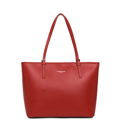 grand sac cabas épaule - smooth #couleur_rouge