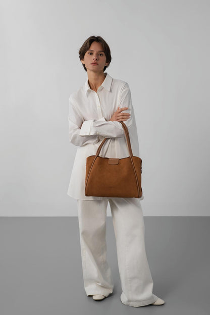 Grand sac cabas épaule - Suède Ida
