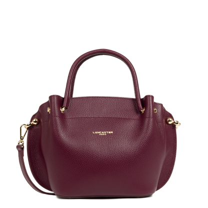 sac à main - foulonné double #couleur_bordeaux-in-or-ple