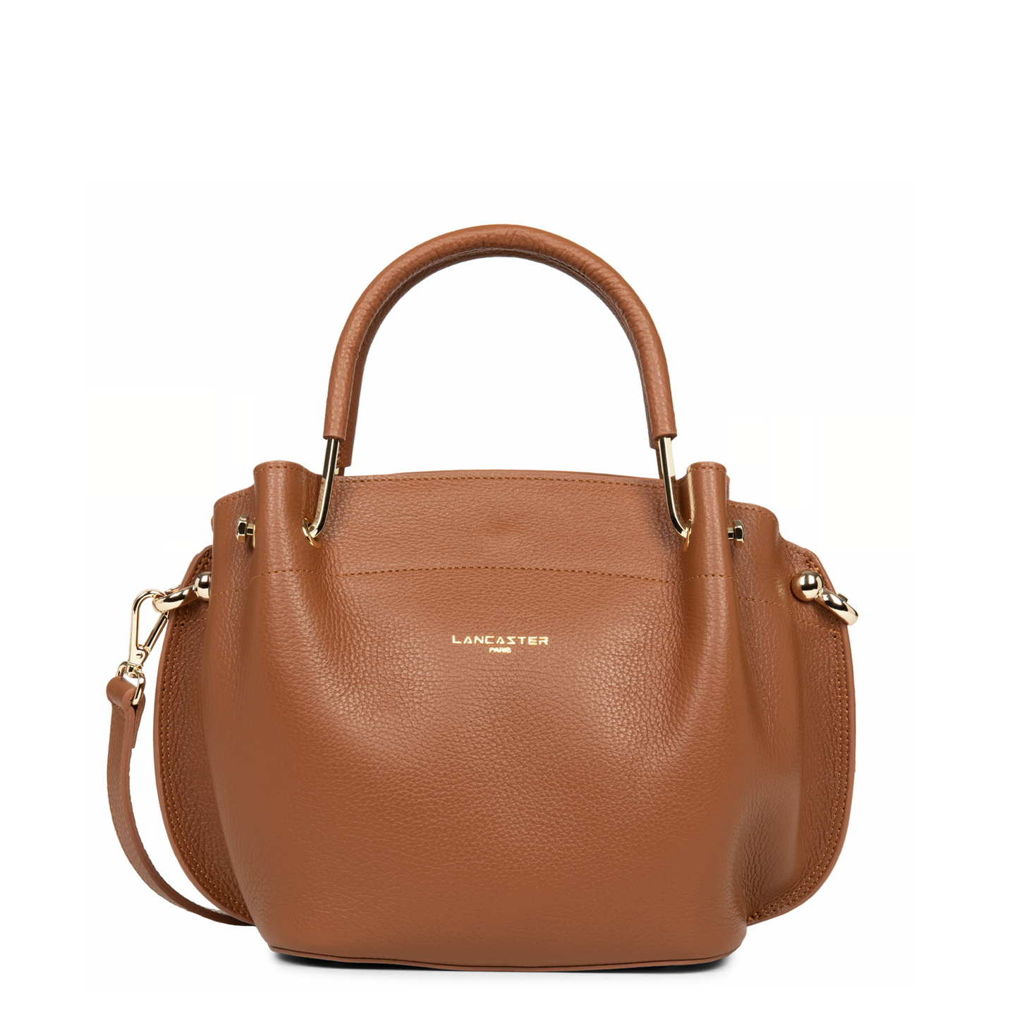 sac à main - foulonné double #couleur_camel-in-orange