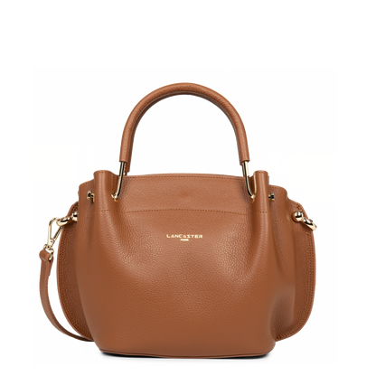 sac à main - foulonné double #couleur_camel-in-orange